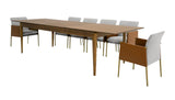 VIG Furniture Modrest Dallas - Mid-Century Modern Brown Oak Extendable Dining Table VGME-121256-DT