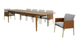 VIG Furniture Modrest Dallas - Mid-Century Modern Brown Oak Extendable Dining Table VGME-121256-DT