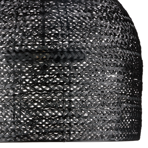 Piero Black Chandelier - Elegant Satin Finish, Textured Iron Design for Bohemian Home Décor Style