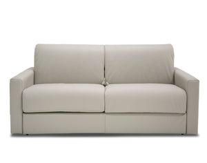 VIG Furniture Lamod Italia Revers - Italian Modern Light Grey Leather Full Sofa Bed VGDTREVERS-140-CENERE