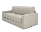 VIG Furniture Lamod Italia Revers - Italian Modern Light Grey Leather Full Sofa Bed VGDTREVERS-140-CENERE