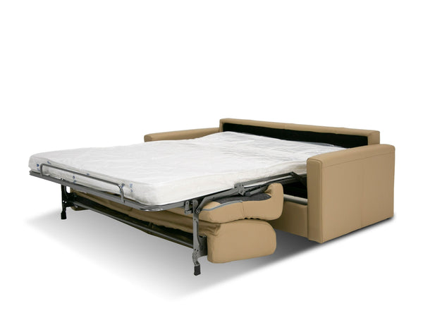 VIG Furniture Lamod Italia Revers - Italian Modern Desert Leather Full Sofabed VGDTREVERS-140-DESERTO