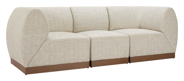 Zuo Modern Christy Armless Chair - Stylish Modern Design With Durable Outdoor Fabric For Ultimate Comfort Beige 100% Polyester,Aluminum 704147-zuo-modern