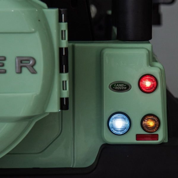 English Elm Licensed Land Rover Defender Ride on Car 24v Dual Motor with Parental Remote Green W1578P339063