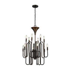 Decatur 22'' Wide 12-Light Chandelier - Oil Rubbed Bronze 81287/12 Elk Lighting