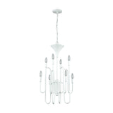 Decatur 19'' Wide 8-Light Chandelier - Matte White 81296/8 Elk Lighting