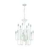 Decatur 22'' Wide 12-Light Chandelier - Matte White 81297/12 Elk Lighting