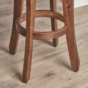English Elm Christopher Knight Home® - PIKE Primrose Outdoor Dark Gray Acacia Wood Barstools Set of 2 — Backless, Water-Resistant, 30" High Comfort 60810.00DBRN