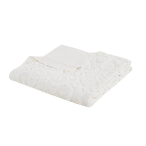 JLA Home Harbor House Blue - Duvet Suzanna Mini Set - 100% Cotton Tufted Chenille Medallion, OEKO‑TEX, Button Closures, Cozy Elegance HH12-1347