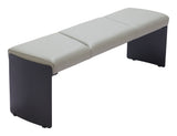 Mur Bench Gray 110335 Zuo Modern