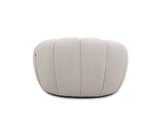 VIG Furniture Divani Casa Yolonda - Modern Curved Beige Fabric Chair VGEV2126C-CHR-C-01