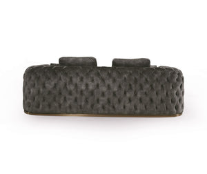 VIG Furniture Divani Casa Dosie - Transitional Grey Velvet Sofa Set VGBN-S-9368-SET-GRY