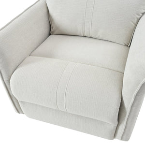 English Elm 270° 270° Power Swivel Recliner Chair with USB Ports, 30° Rocking, 95–150° Recline for Small Spaces Light Gray W1028S00041