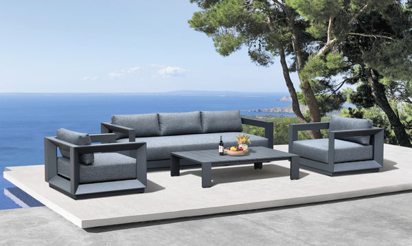 VIG Furniture Renava Vista - Modern Outdoor Grey Sofa Set VGGEP-CP1977-SET