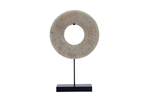 Lilys White Greek Key Carving Jade Statue With Base 8134