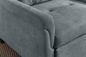 English Elm Hannah Convertible Armchair Woven Fabric Sleeper for Studio Apartments and Guest Rooms B061S00011