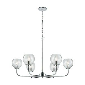 Emory 35'' Wide 6-Light Chandelier - Polished Chrome 81364/6 Elk Lighting