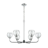 Emory 35'' Wide 6-Light Chandelier - Polished Chrome 81364/6 Elk Lighting