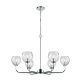 Emory 35'' Wide 6-Light Chandelier - Polished Chrome 81364/6 Elk Lighting