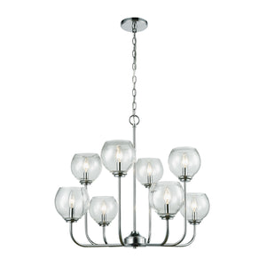 Emory 30'' Wide 8-Light Chandelier - Polished Chrome 81365/4+4 Elk Lighting