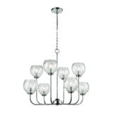 Emory 30'' Wide 8-Light Chandelier - Polished Chrome 81365/4+4 Elk Lighting