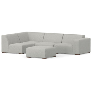 English Elm Rex Left Sectional Sofa With Ottoman - Eco-Friendly, Modern Comfort For Your Family Room Or Lounge Area B136P199254-GIGA
