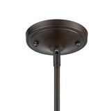 Dayton 7'' Wide 1-Light Mini Pendant - Oil Rubbed Bronze 81384/1 Elk Lighting