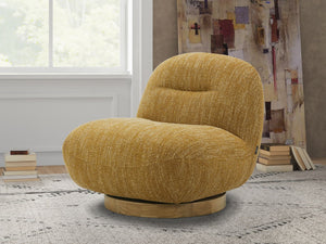 VIG Furniture Modrest Renee - Modern Mustard Fabric Swivel Accent Chair VGKK-KF.A1157-MUST