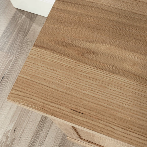 English Elm Computer Desk - Stylish Brown Finish, Ergonomic Design, Ample Storage, Perfect For Small Spaces B356P402686
