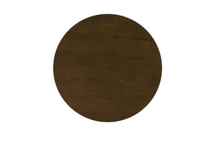English Elm Contemporary Round Oak Veneer Counter Height Dining Set with Upholstered Seating B011S02503