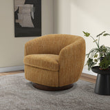 VIG Furniture Divani Casa Wendt - Modern Mustard Fabric Swivel Accent Chair VGKK-KF.A1098-MUS