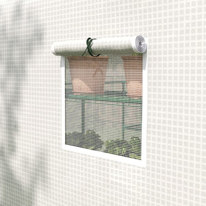 English Elm Outsunny Portable Greenhouse 4.6' X 4.7' – Uv/Water Resistant Walk-In With Two-Tier Shelving & Ventilation W2225P174446-GIGA