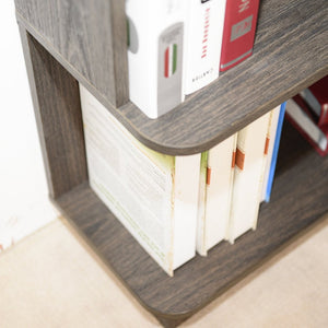 English Elm 90cm L-shaped Corner Bookcase Five Tier Mdf Open Shelving Unit for Home Office W2899P444161