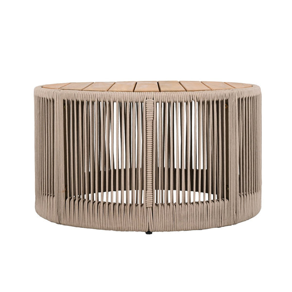 English Elm Christopher Knight Home® - Outdoor Rattan & Acacia Wood Coffee Table - Stylish Patio Furniture For Garden, Balcony & Home N770P298632B