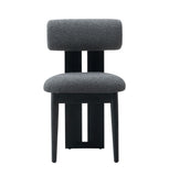 VIG Furniture Modrest Skerrit - Modern Grey Fabric + Black Oak Dining Chair (Set of 2) VGMF-D1130-GRY