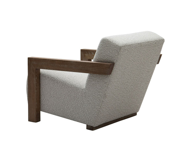 VIG Furniture Modrest Rosen - Modern Beige Fabric + Grey Oak Accent Chair VGMF-L3128-BGE