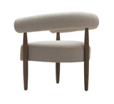 VIG Furniture Modrest Marchland - Modern Beige Fabric + Oak Accent Chair VGMF-L3175-BGE