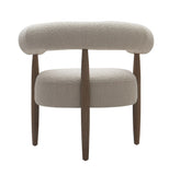 VIG Furniture Modrest Marchland - Modern Beige Fabric + Oak Accent Chair VGMF-L3175-BGE