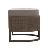 VIG Furniture Modrest Haney - Modern Grey Fabric + Grey Oak+ Rattan Accent Chair VGMF-L3160-GRY