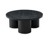 VIG Furniture Modrest Babson - Modern Black Oak Round Coffee Table VGMF-V7152-BLK