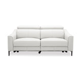 Divani Casa Eden - Modern White Leather Sofa With 2 Recliners