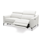 VIG Furniture Divani Casa Eden - Modern White Leather Loveseat With 2 Recliners VGKV-KM.5012-LOVE-WHT