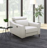 VIG Furniture Divani Casa Eden - Modern White Leather Recliner Chair VGKV-KM.5012-CHR-WHT