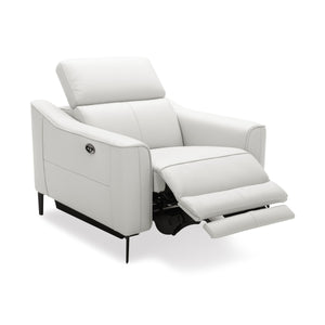 VIG Furniture Divani Casa Eden - Modern White Leather Recliner Chair VGKV-KM.5012-CHR-WHT
