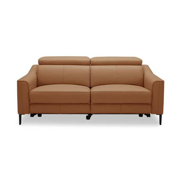 VIG Furniture Divani Casa Eden - Modern Camel Leather Sofa With 2 Recliners VGKV-KM.5012-SOFA-CML