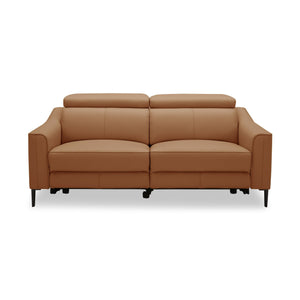 VIG Furniture Divani Casa Eden - Modern Camel Leather Loveseat With 2 Recliners VGKV-KM.5012-LOVE-CML