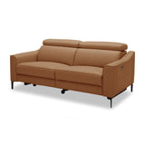 VIG Furniture Divani Casa Eden - Modern Camel Leather Loveseat With 2 Recliners VGKV-KM.5012-LOVE-CML