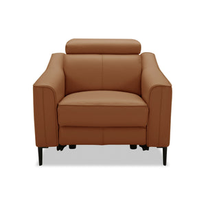 VIG Furniture Divani Casa Eden - Modern Camel Leather Recliner Chair VGKV-KM.5012-CHR-CML