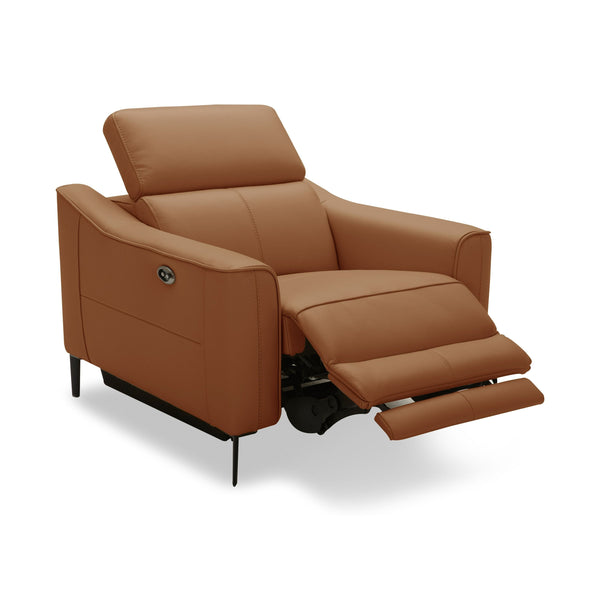 VIG Furniture Divani Casa Eden - Modern Camel Leather Recliner Chair VGKV-KM.5012-CHR-CML