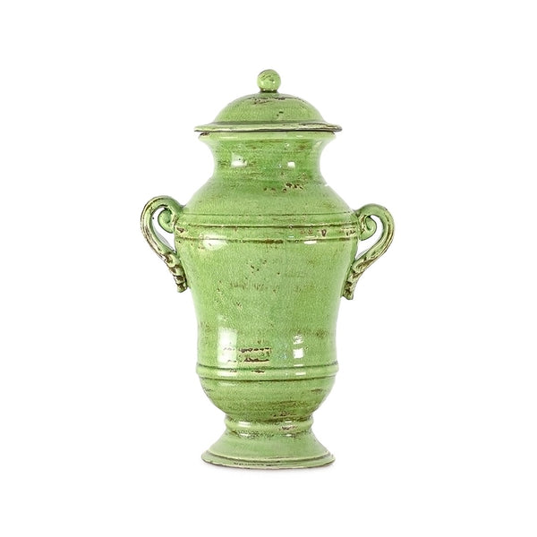 Zentique Distressed Pottery Accent Piece – Handcrafted Ceramic Decor For Rustic Charm And Modern Elegance Distressed Green Ceramic 8149 Green